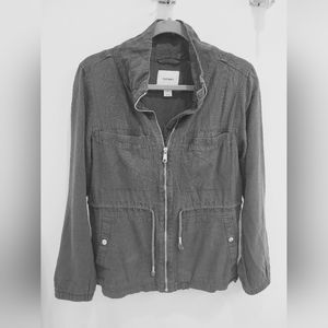 Old Navy Utility Jacket Olive Green Army Green With Cinch Waist